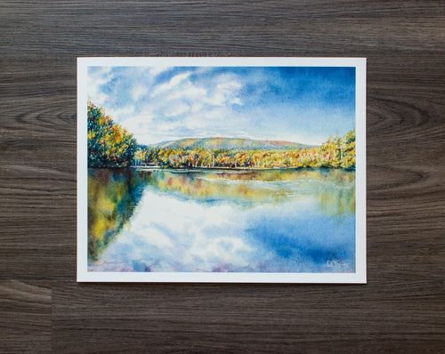 14 x 11 Print of the Lower Lake at Cacapon Resort State Park
