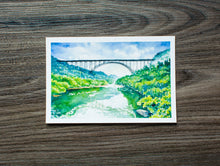 Load image into Gallery viewer, 6 x 4 Print of New River Gorge Bridge in Summer
