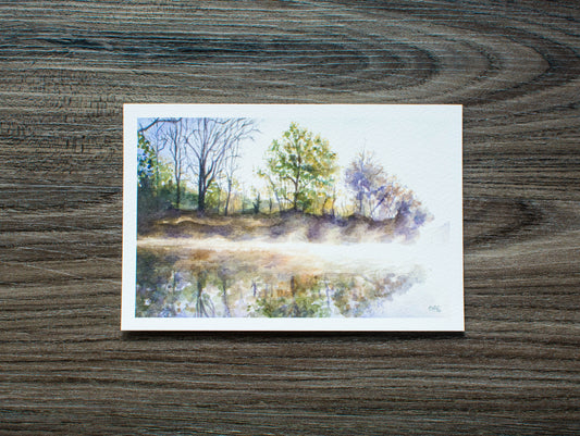 7" x 5" Print of West Fork River at Sunrise