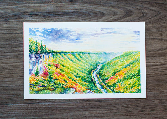 11" x 7" Print of Endless Wall Trail