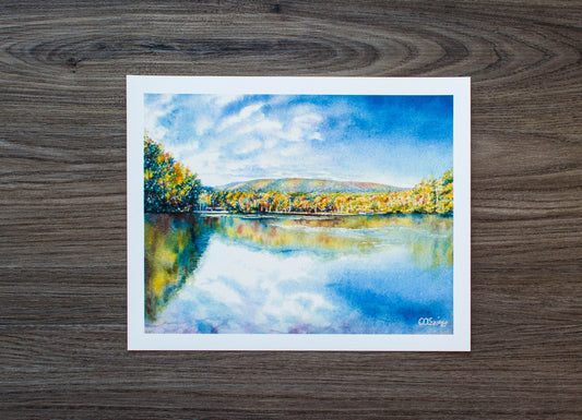 10 x 8 Print of the Lower Lake at Cacapon Resort State Park