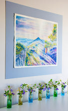 Load image into Gallery viewer, North Fork Mountain painting at an angle on wall

