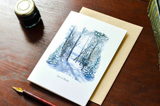 Let it Snow Holiday Note Card
