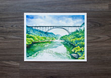 Load image into Gallery viewer, 14 x 11 Print of New River Gorge Bridge in Summer
