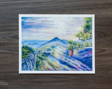 Load image into Gallery viewer, 14&quot; x 11&quot; Print of North Fork Mountain, View from Chimney Top
