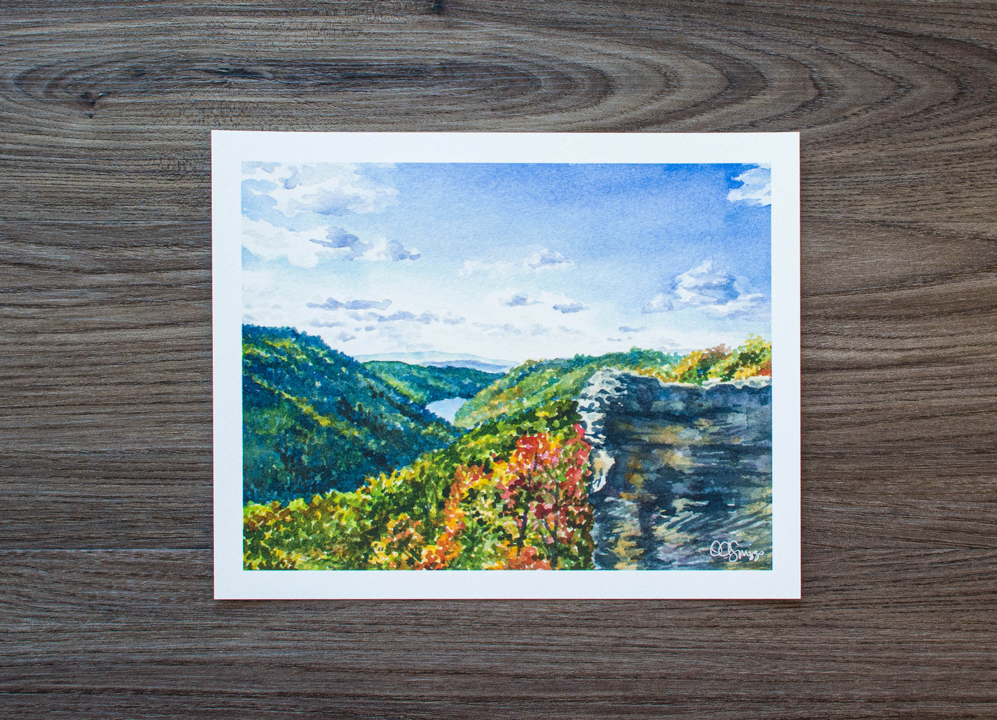 10 x 8 Print of Raven’s Rock, Coopers Rock State Forest