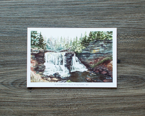 Blackwater Falls in Autumn Postcard