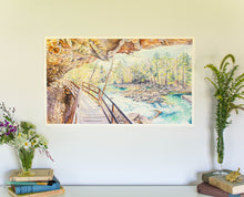 Load image into Gallery viewer, Audra State Park painting on wall
